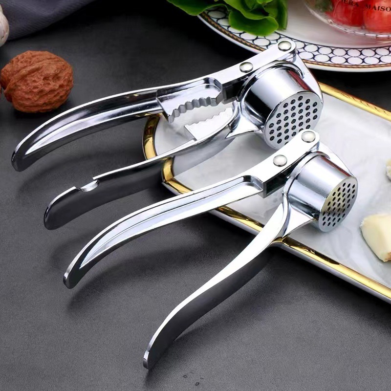 For Home Fabulous Garlic Mashing Gadget Kitchen Large Size Garlic Press Meshed Garlic Device Household Garlic Masher Manual Garlic Press Garlic Press