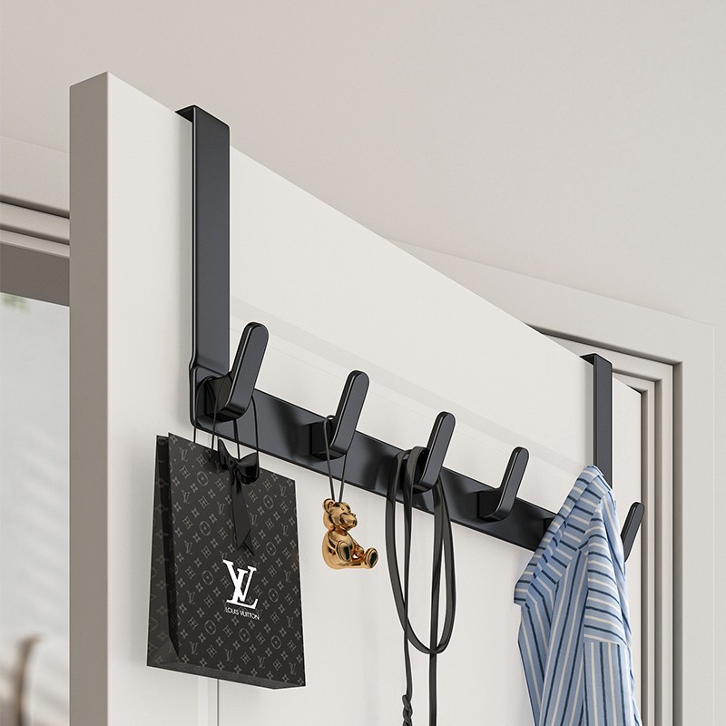 Rear Door Hook Bedroom Hanger Clothes Hanging Rack Load-Bearing Punch-Free Wall Hanging Dormitory Storage Hat