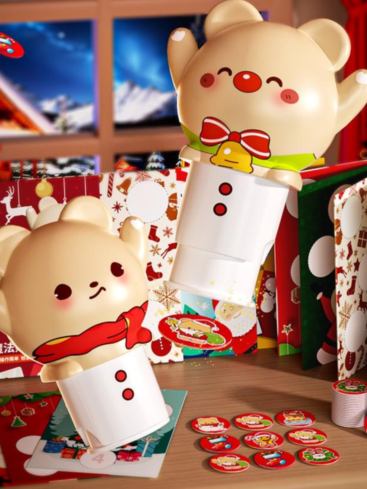 Kids Toy Magic Seal Sticker Book Boys and Girls 3 to 6 Years Old TikTok Concentration Stickers Christmas Gift