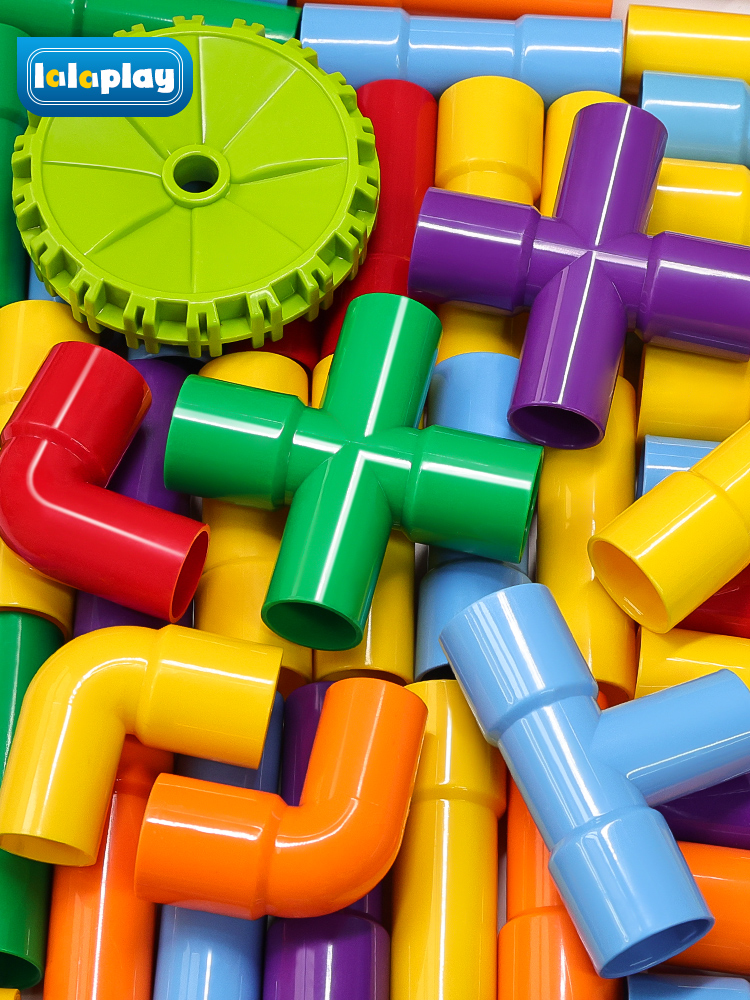 Intelligence Boys and Girls 3 Years Old Patchwork Water Pipe Building Blocks