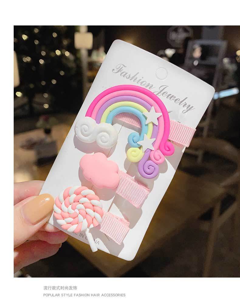 3-Piece Kids Rainbow Hair Band Set