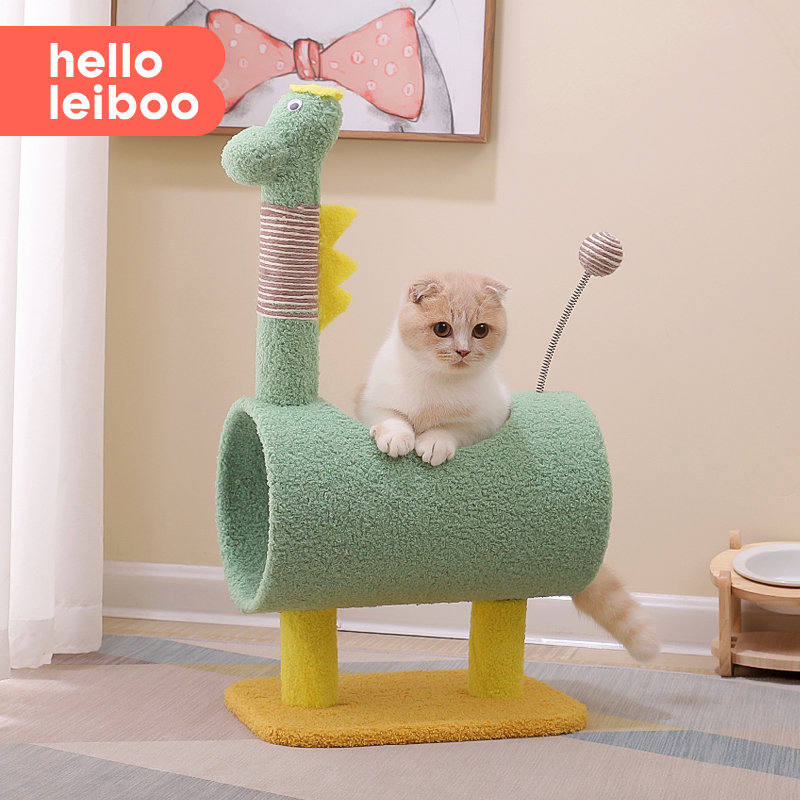 Cat Climbing Frame For Home Cat Nest Integrated All Year Round Neutral Small Apartment Does Not Cover an Area of Tunnel Cat Rack Scratching Pole Toys