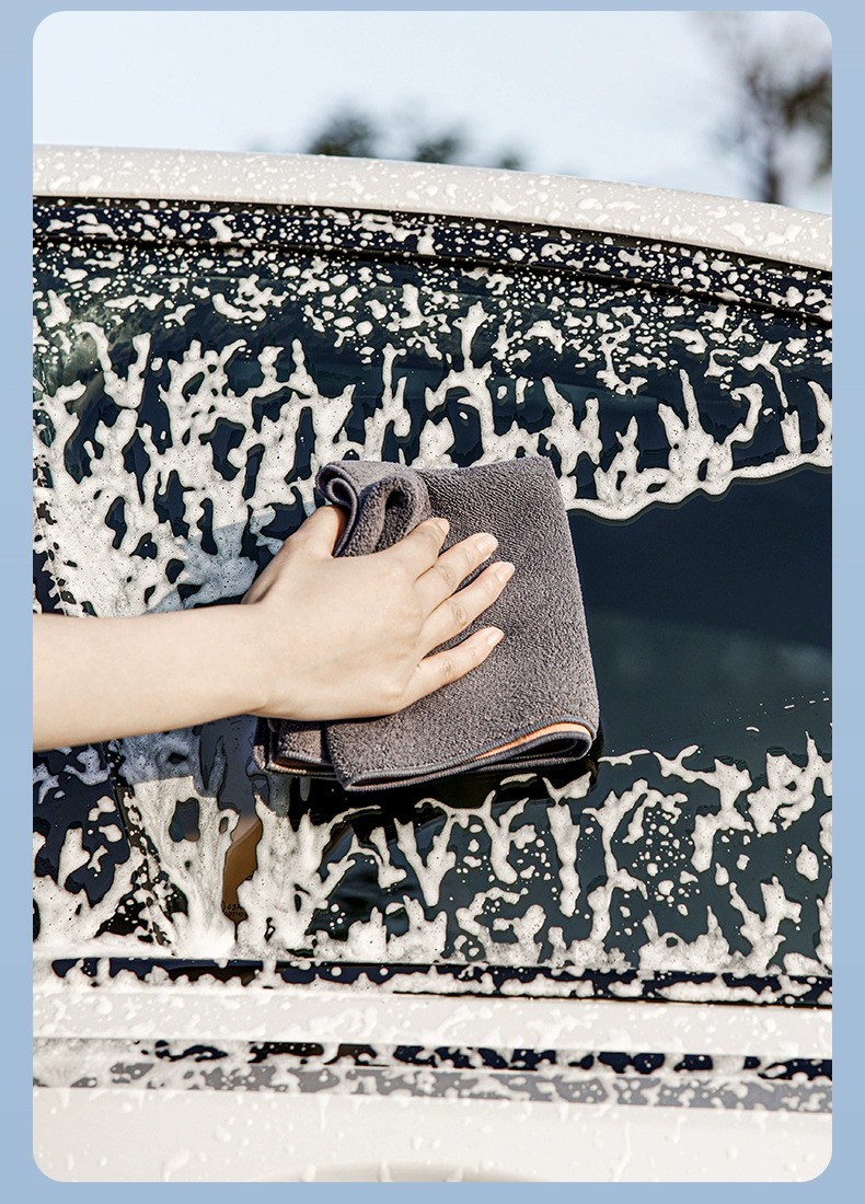 Premium Lint-Free Car Wash Towel - Double-Sided