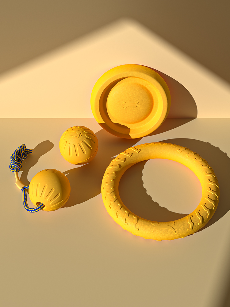 Dog Toy Big and Small Dogs Ring Sound Frisbee Jelly Power Ring Molar Long Lasting Relieving Stuffy Handy Gadget Pet Toy
