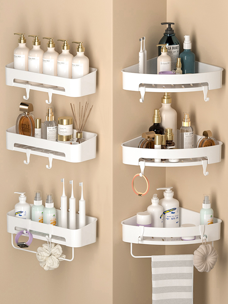 Punch-Free Hand Washing Wall Triangle Wall-Mounted Storage Rack