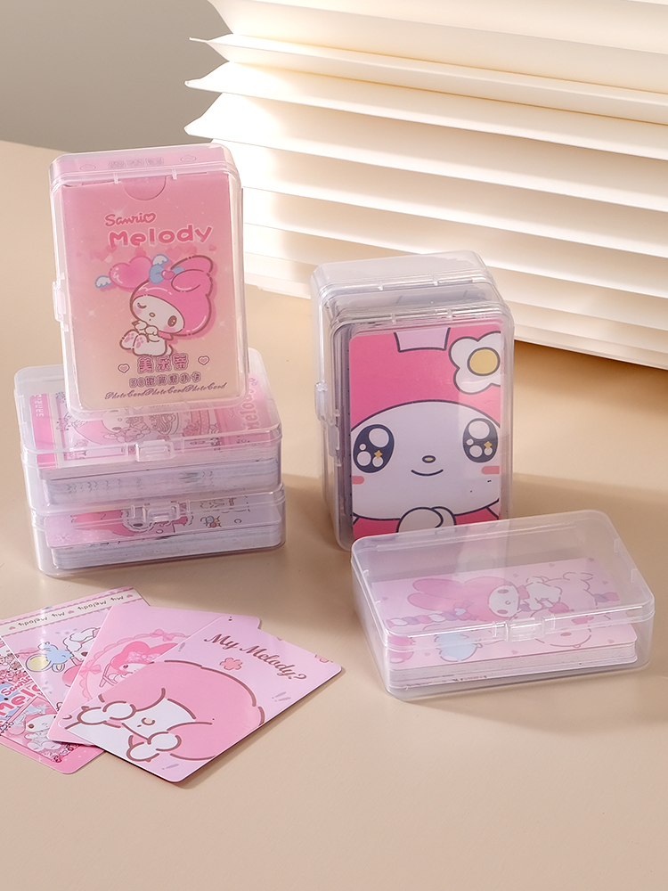 Melody Card Box Card Storage Box Pony Polly Clow M Playing Card Cover Plastic Transparent Box Finishing