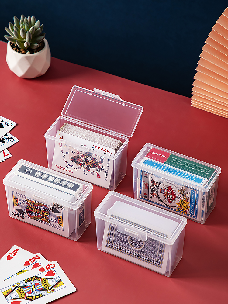 Коробка для хранения игральных карт, прозрачная пластиковая коробка, Ультрамен, игровая карта, удостоверение личности, карта, визитная карточка, коробка для организации покера