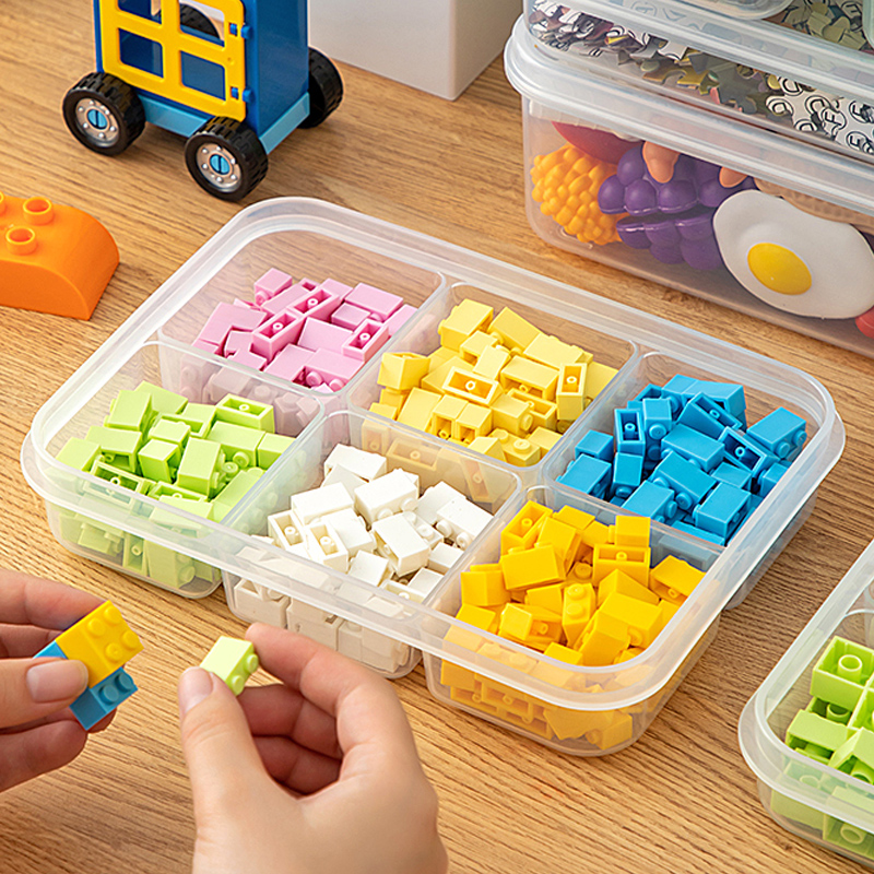 Small Particles Kids Multi-Grid Puzzle Storage Box Lego