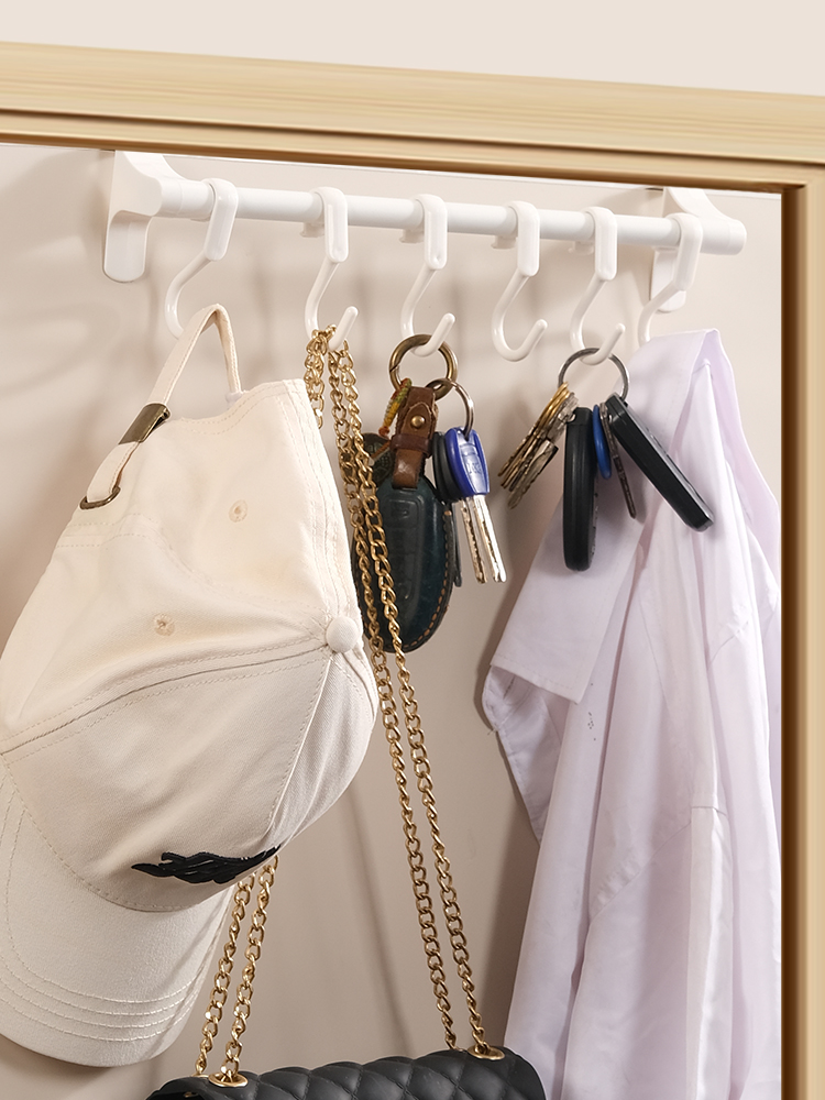 Hanging Hat Bag Storage Hook Household Hanging Closet Door Rear Coat and Hat Rack Hook Storage Rack Towel Rack