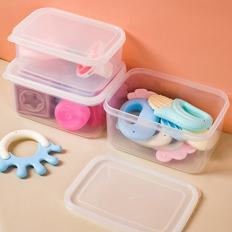 Baby Teether Storage Box Baby Teether Stick Silicone Chews Toy Box 3-6-12 Months Boiled and Tasteless