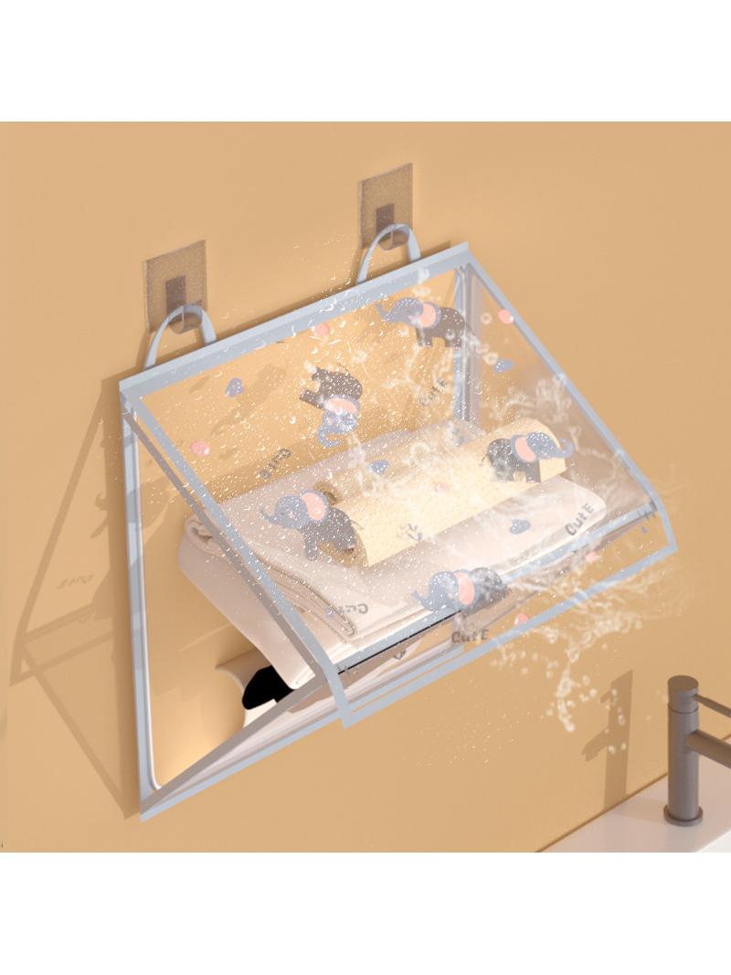 Jujiajia Bathroom Transparent Waterproof Buggy Bag Household Hanging Bath Hanging Storage Bag Bathroom Suit Bag