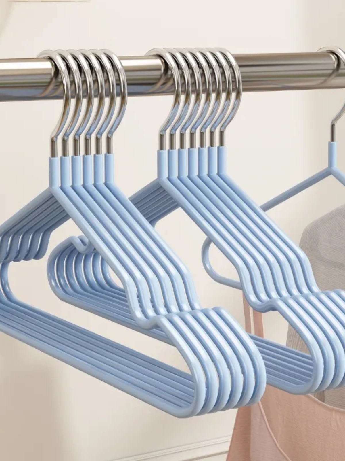 Plastic Dipping Thickened Hangers Practical Extra Thick Hanger Adult Hanger Plastic Dipping Non-Slip Non-Marking Hanger Sub Drying Children's Hanger