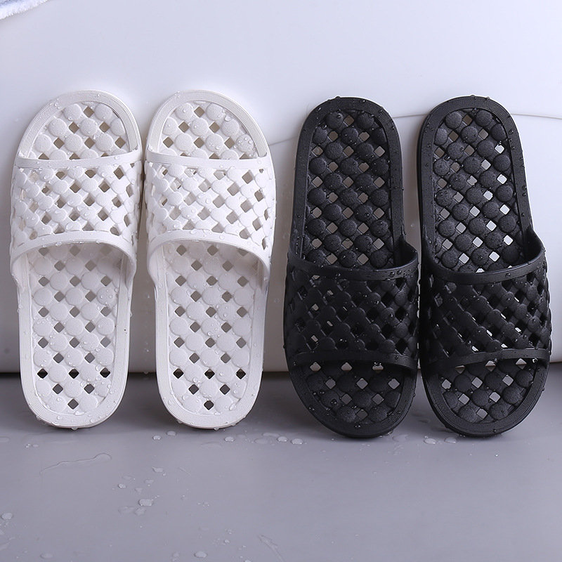 Home Quick-Drying Non Slip Slippers Draining Breathable Shoes Summer Indoor Couple Pooping Bathroom Bath Sandals