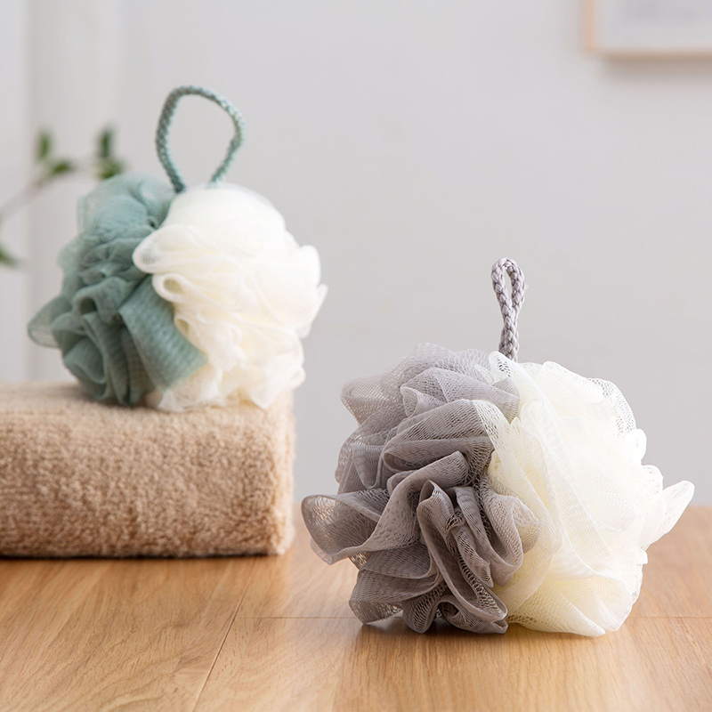 Jujiajia Large Shower Ball Bath Flower Mesh Sponge Cute Women Will Not Break up Bath Ball Bath Towel Kids Bath Foaming Net Ball
