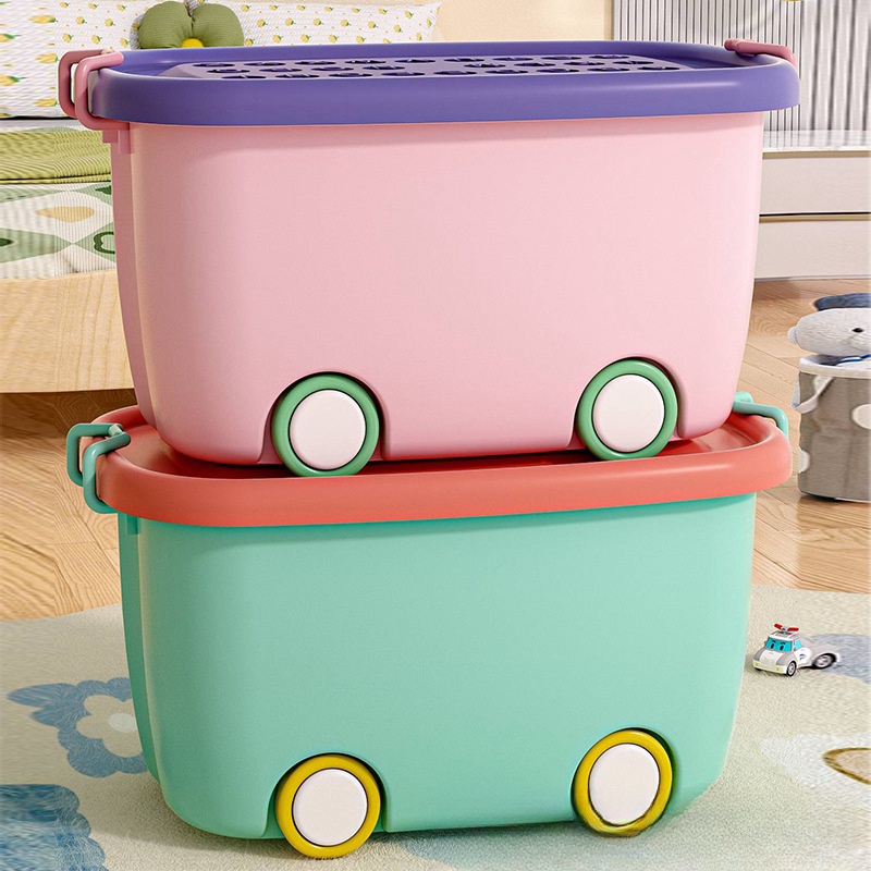 Kids Toy Storage Box Basket Home Finishing Baby Clothes Snack Storage Box Plastic Storage Box Cute Box