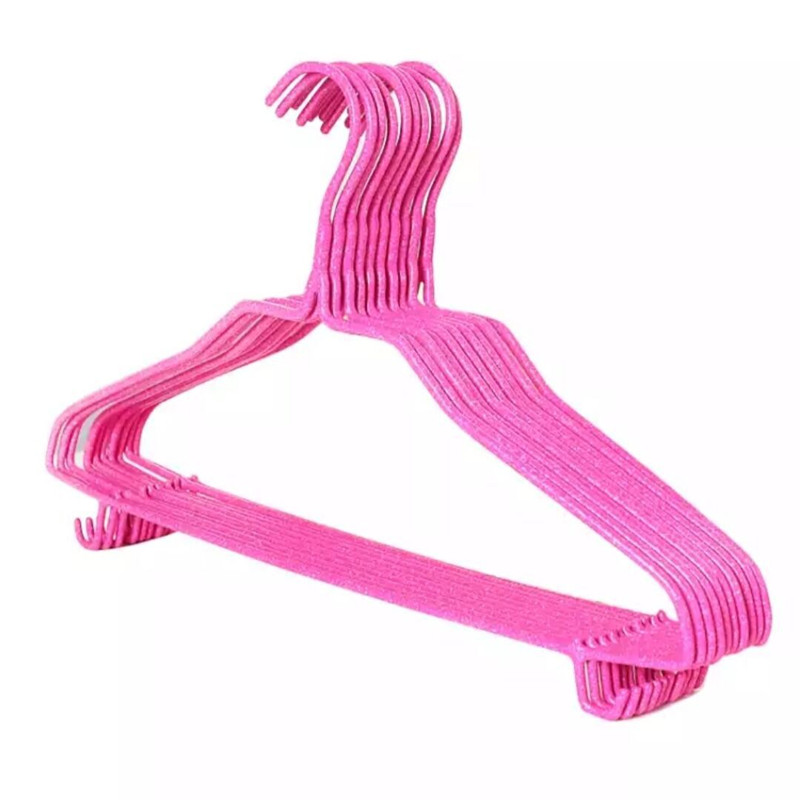 Clothes Hanger Dormitory Clothes Hanger PVC Coated Hanger Household Hangers Clothes Hanger Chapelet Storage Hanger Adult Thickened Hangers