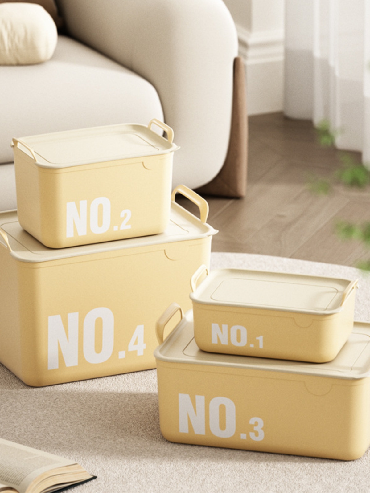 Satchel Storage Box Clothes and Snacks Toys with Lid For Home Storage Box Plastic Sundries Storage Box Storage Box Wardrobe Storage Box