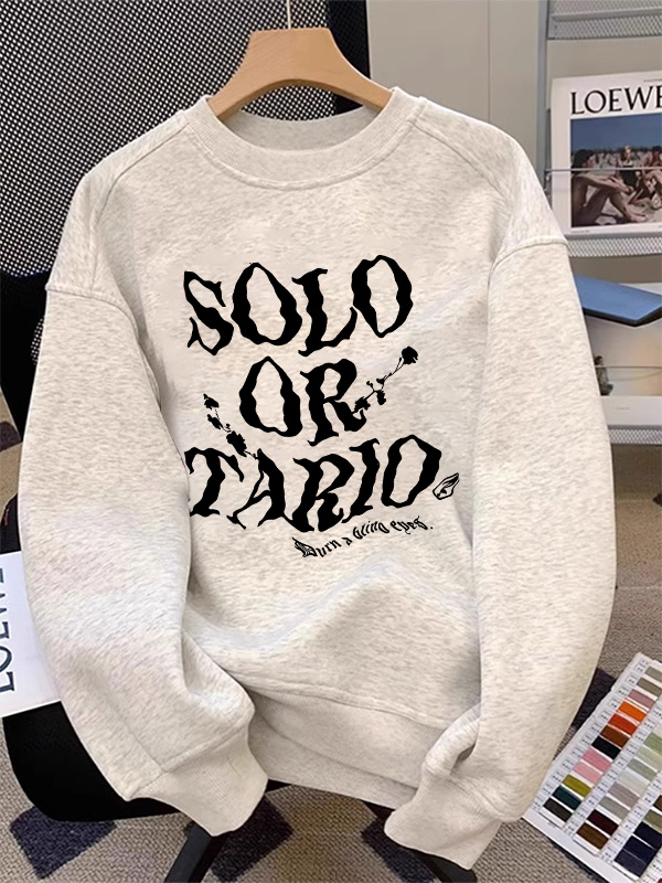 American Retro round Neck Sweatshirt Women 2025 New Arrival Best Selling Spring and Autumn Fleece Thick Loose Lazy Style Long Sleeve Tops