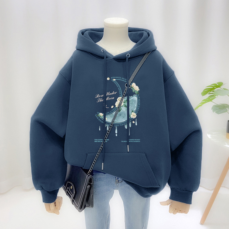 Comfortable Retro Plus Size Loose Ins Thickened Sweatshirt