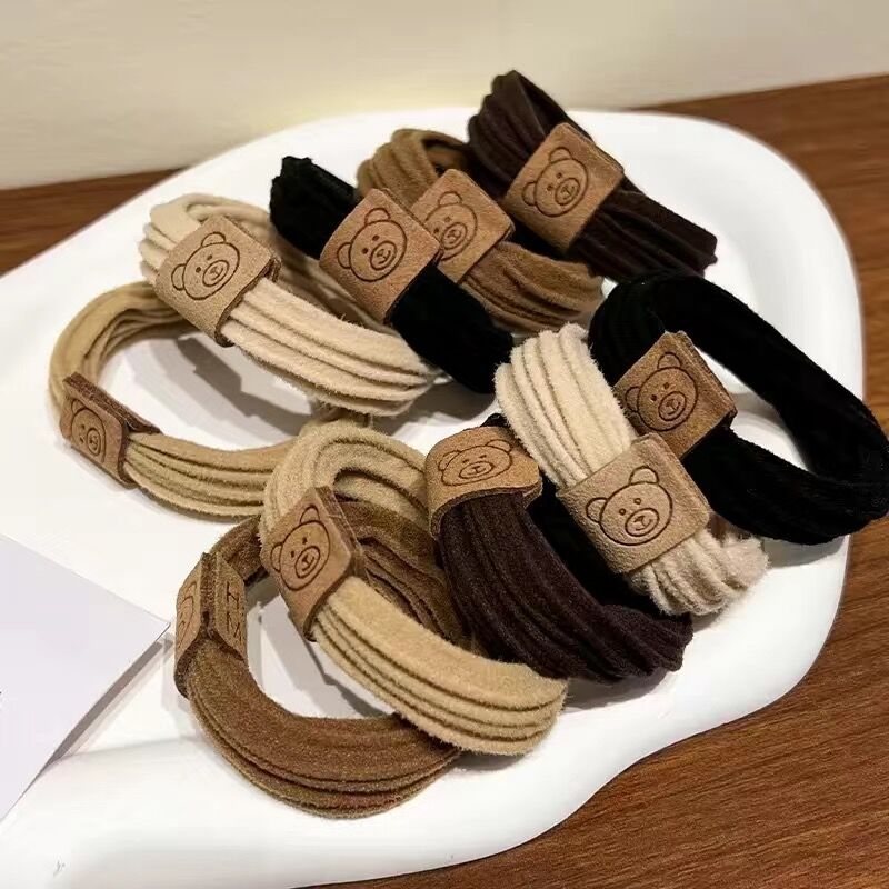 Durable High Ponytail Minimalist Seamless Bear Style Hair Ring