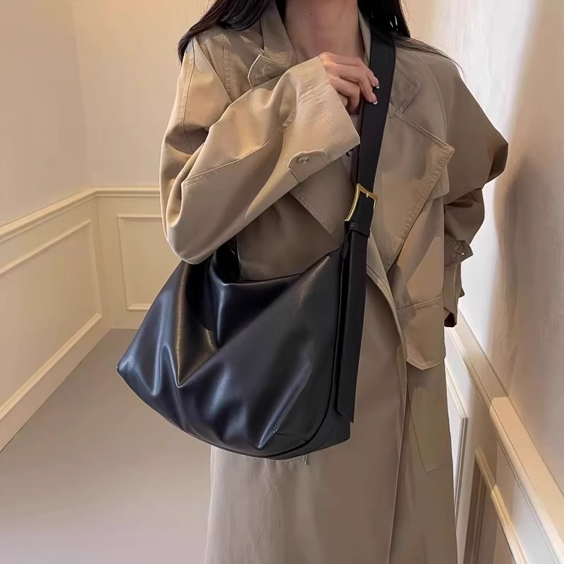 Commuter Bag Women's Large Capacity 2024 New Arrival Easiest for Match Advanced Texture College Student Shoulder Crossbody Big Bag YY Type