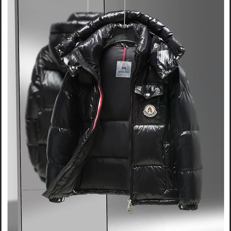 Woodpecker Black Gold down Jacket down Jacket 2024 Bread Coat Men's and Women's off-Season Couple Coat Thickened Winter