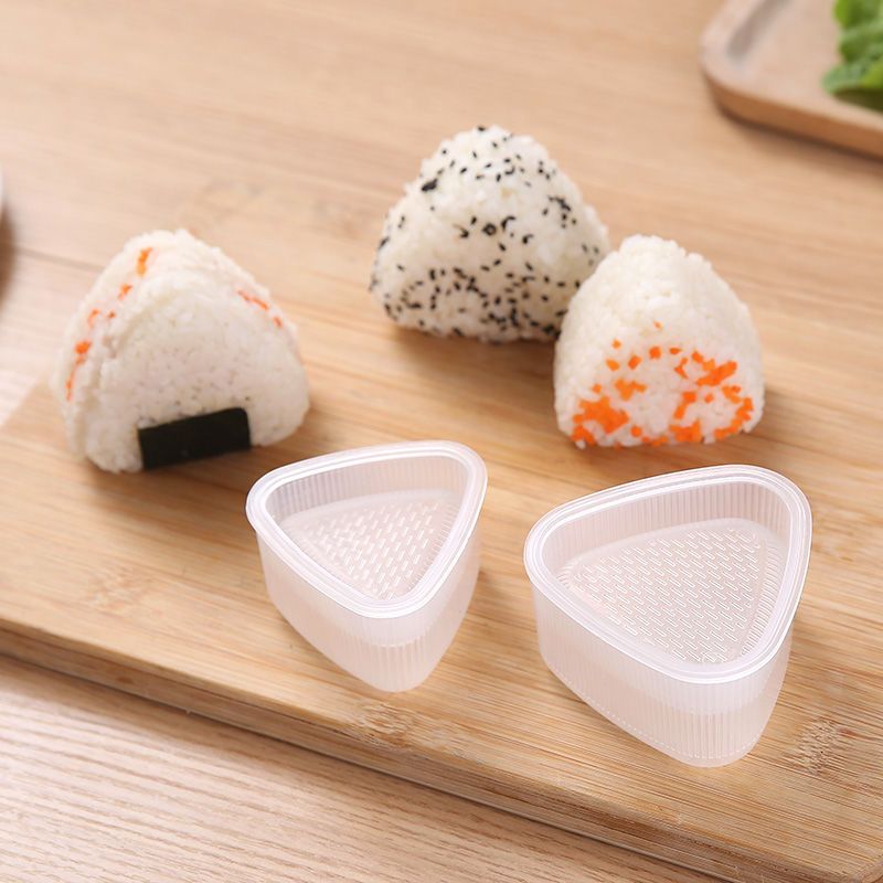 Heart Rice Ball Sushi Mold Set Sushi Tool Baby Feeding Handy Gadget Bento Seaweed Triangle Rice Ball Mold
