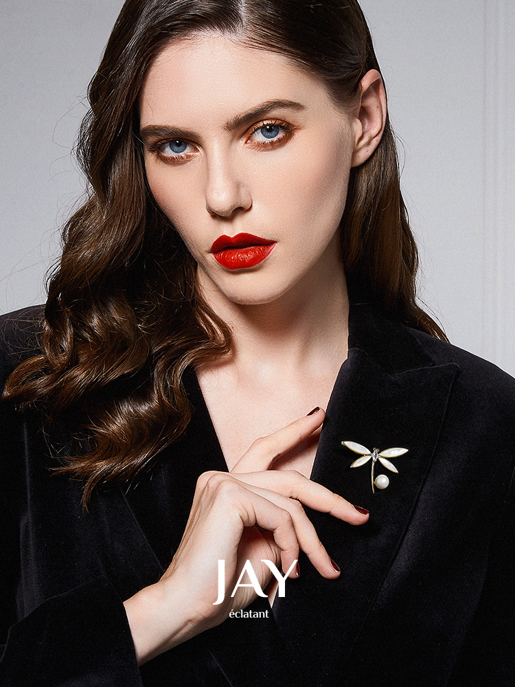 Jay Unique Dragonfly Breastpin Stylish Niche Style Exquisite Pin Women's Accessories Corsage Women's Day Gift
