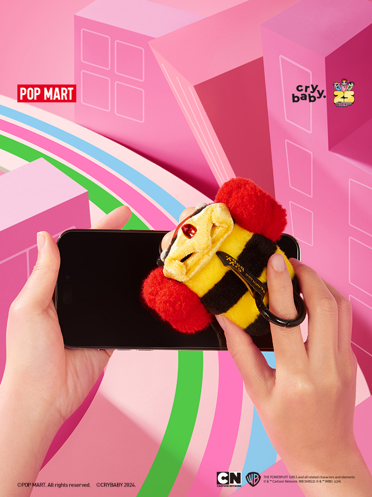 PopMart Pop Mart Crybaby The Powerpuff Girls Series Crying Baby Vinyl Face Stuffed Pendant Blind Box