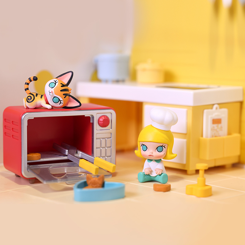 Molly Cuisine Series Hand-Made Props Blind Box PopMart Pop Mart Toy Trend Creative Gift