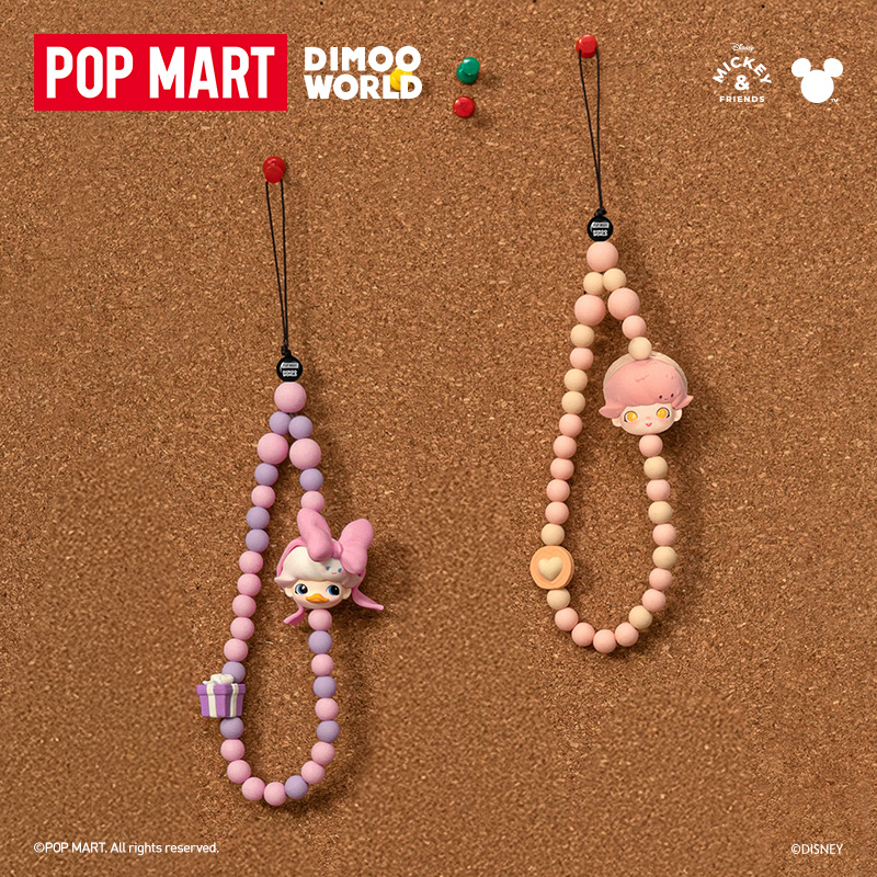 PopMart Pop Mart Dimoo World × Disney Series Mobile Phone Lanyard Blind Box Peripheral