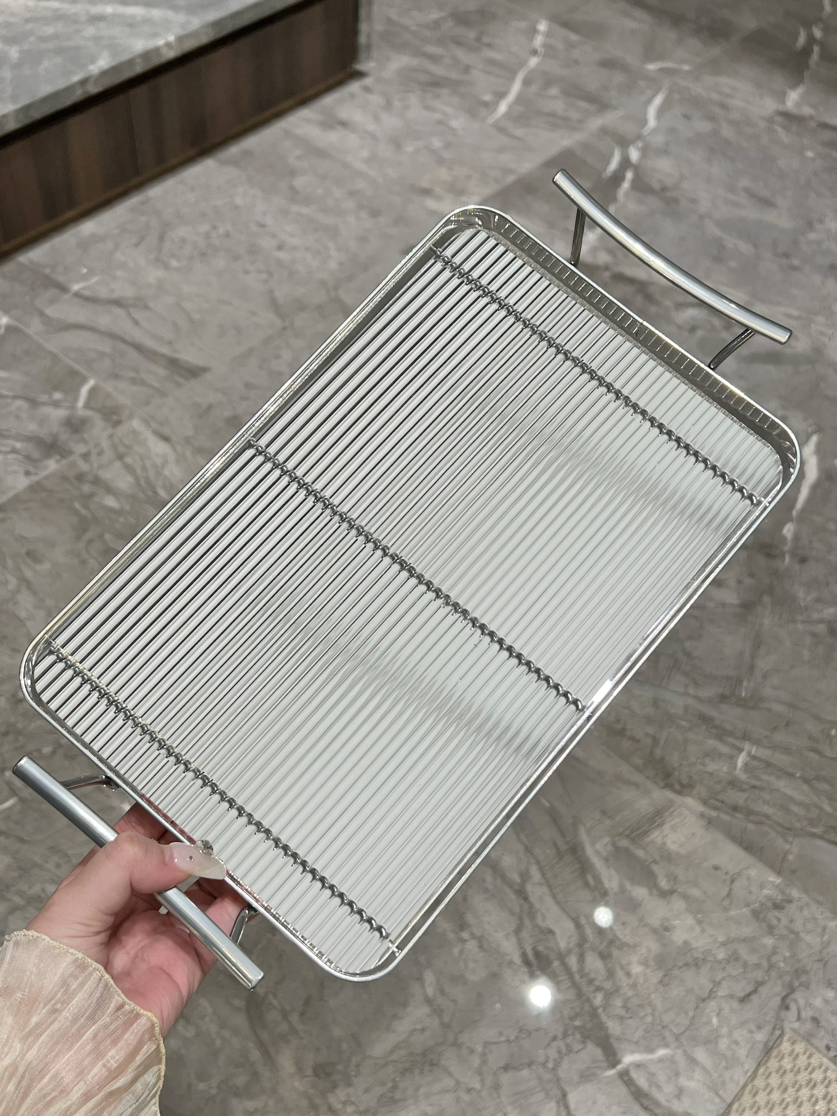 Tray For Home Tea Cup Storage Ins Style Rectangular Water Glass Tea Tray Cup Tea Storage Tray Fruit Plate Dinner Plate