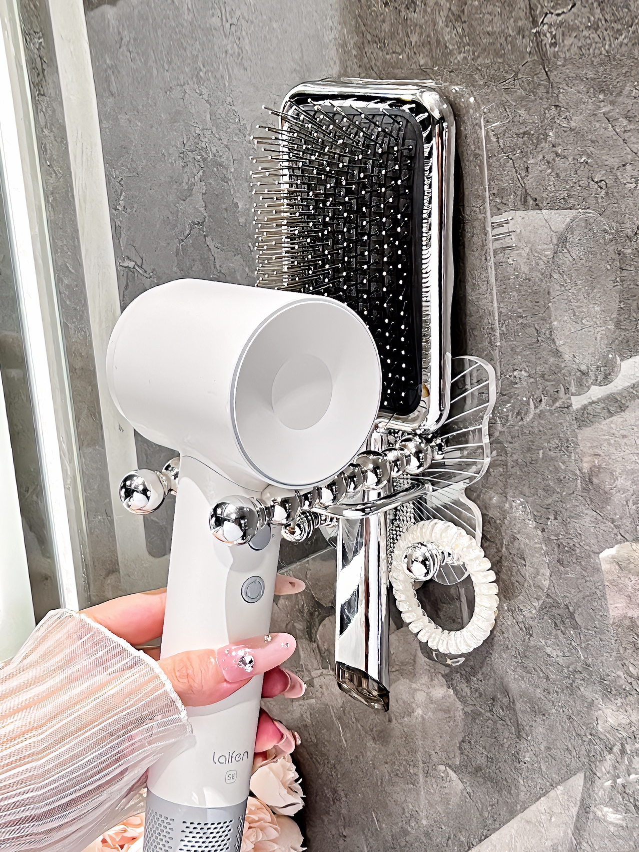 Dyson Hair Dryer Rack Punch-Free Bathroom Hook Comb Rack Bathroom Laifen Blowing Bracket For Home