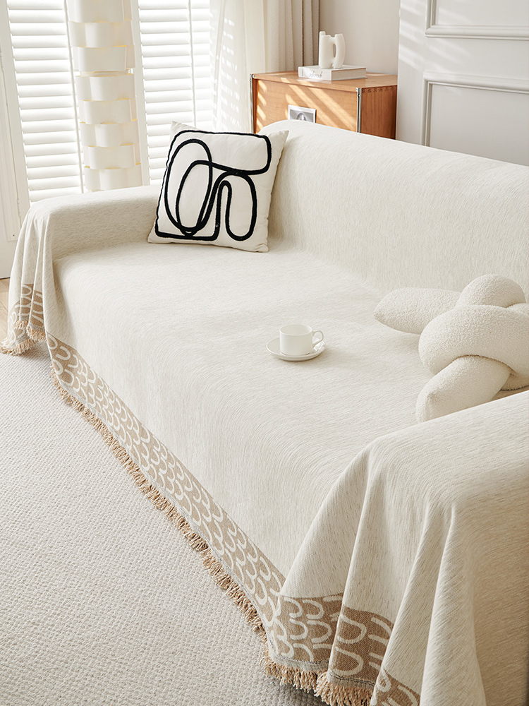 Chenille Sofa Cover Towel Ins Style Sofa Cover 2025 New Arrival Sofa Cover All Year Round Neutral Non-Slip Cushion