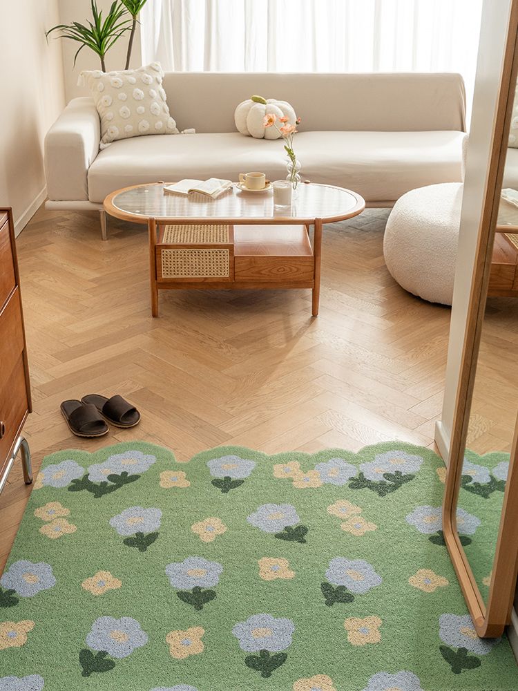 Fresh Entry Door PVC Loop Floor Mat Entrance Home Use Home Entrance Door Mat Dust Removal Non Slip Cutting Door Mat