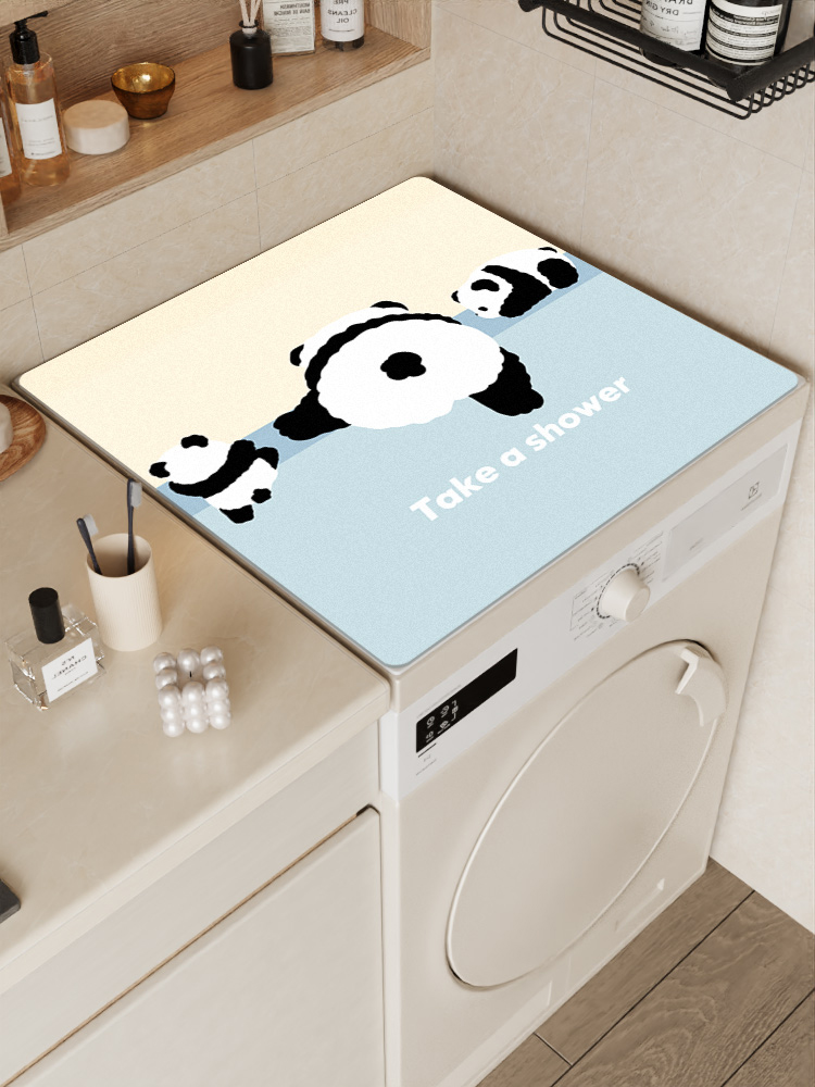 Drum Automatic Washing Machine Dust Cover Refrigerator Cover Cloth Waterproof and Sun Protection Disposable Leather Mat Bedside Table