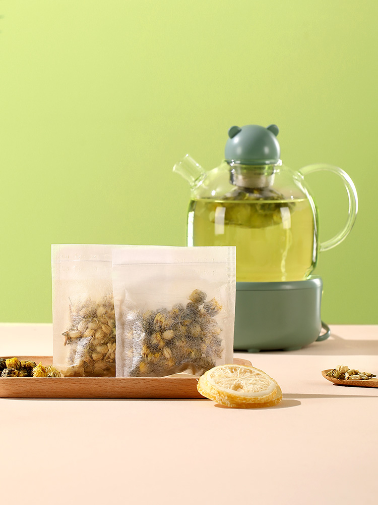 Fasola Tea Bags Disposable Food Grade Corn Fiber Tea Homemade Tea Bag Drawstring Filter Teabag