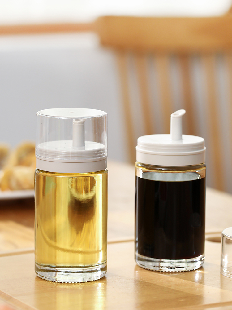 Fasola Kitchen Glass Oiler Oil Bottle Leak-Proof Soy Sauce Bottle Oil Pots Vinegar Seasoning Oil Bottle Combination Seasoning Jar