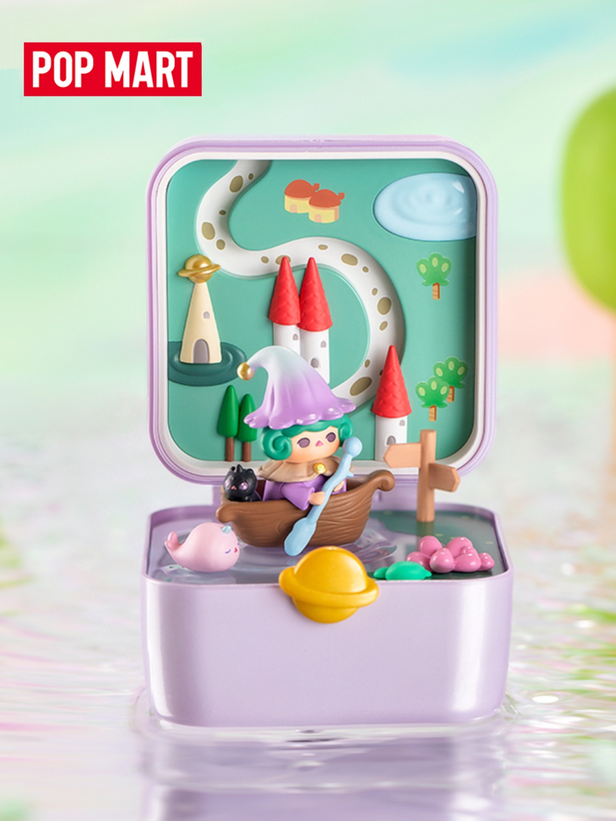 Pucky Elf Strange Planet Scene Garage Kit Blind Box Pop Mart Bi Qi Toy Doll Decoration Gift