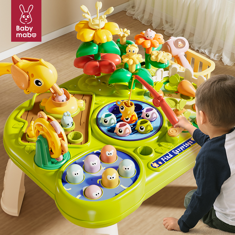 Baby Educational Toys Kids 1-3-Year-Old Boy Fishing Woodpecker Insect Catching Toddler Two Birthday Party Birthday Gift