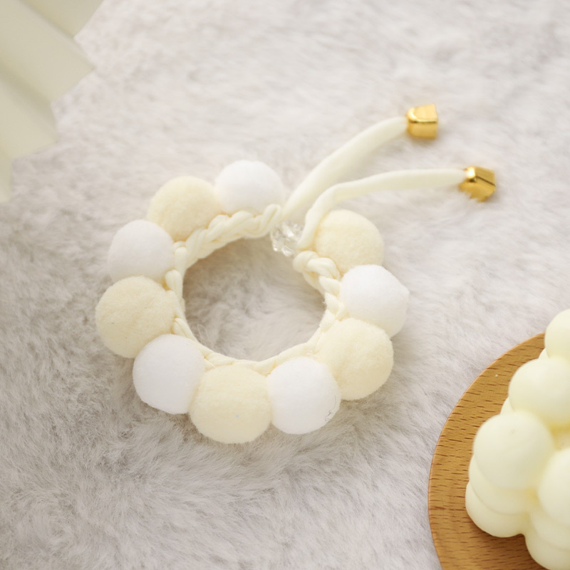 Cat Collar Pet Collar Necklace Decorative Dog Ornament Neck Ring Cat Neck Woven Collar Cat Bell Accessories
