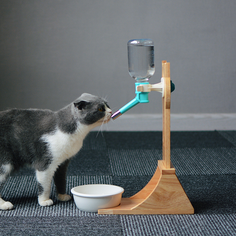 Cat Water Fountain Pet Automatic Drinking Bottle Water Feeder Young Cat-Related Products Non-Plug-in Hanging with Wo Qi Kettle