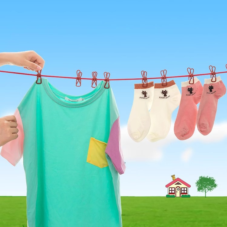 Outdoor Travel Punch-Free Hang the Clothes Windproof Clip