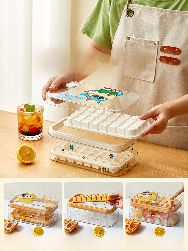 Crayon Small New Grid Frozen Storage Pressing Ice