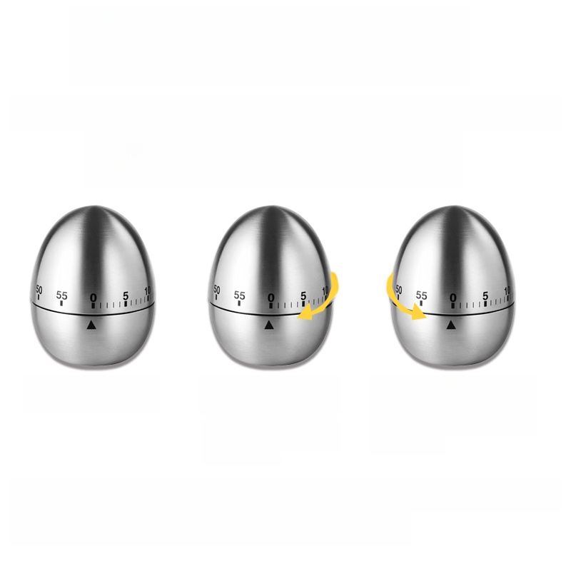 Stainless Steel Mechanical Alarm Clock Cooking Tool Mini Kitchen