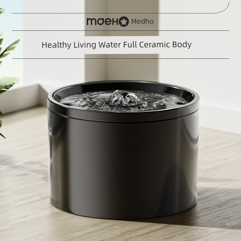 Automatic Circulating Filter Ceramic Cat Water Fountain
