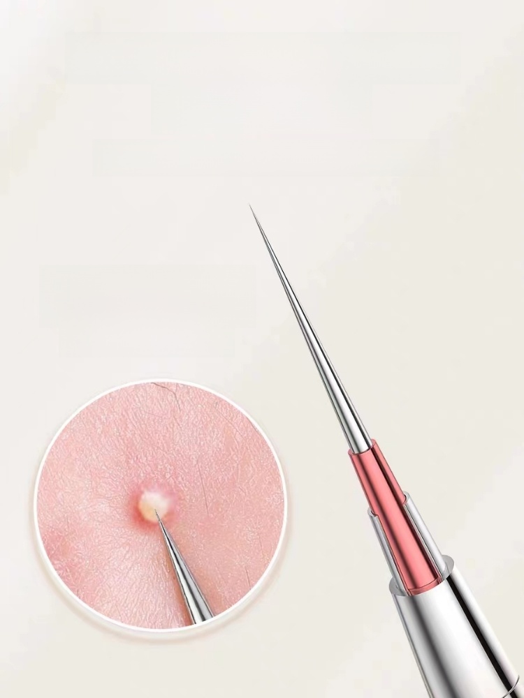 Ultra-Sharp Fine Blackhead Removal, Scraping, Closed Mouth, Wet Compress Pimple Pin