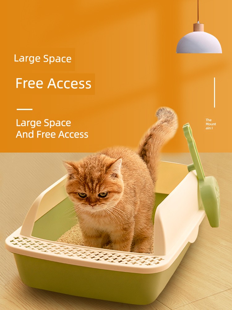 Litter Box Oversized Semi-Enclosed Cat Poop Basin Large Cat Cage Cat Toilet Cat Litter Basin Sub Cat Supplies Complete Collection