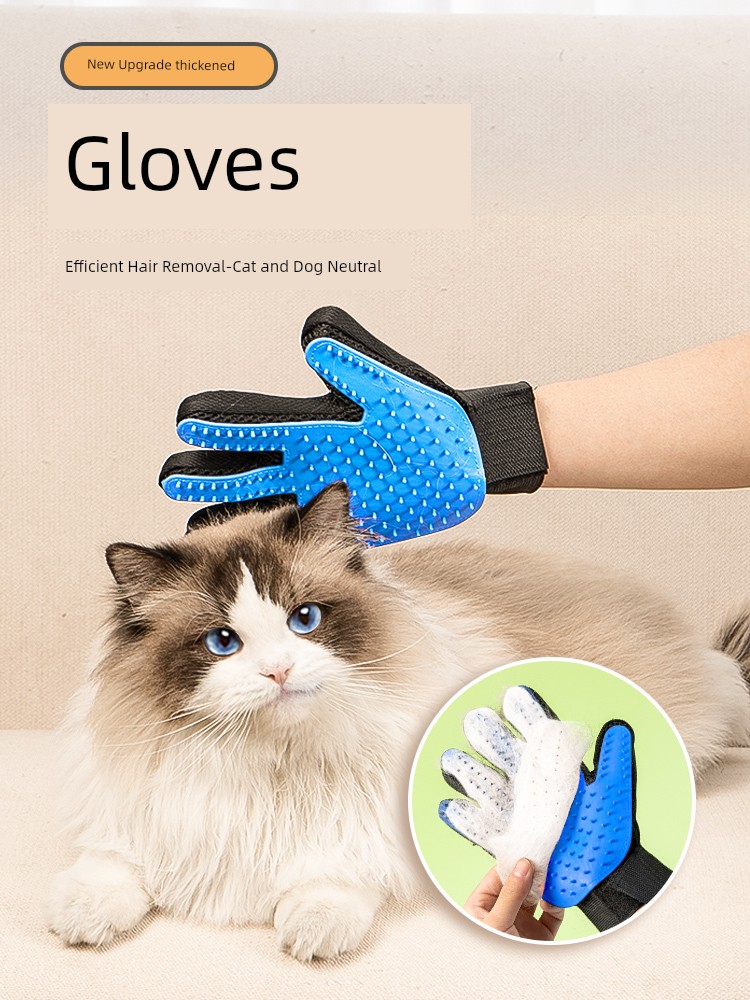 Cat Petting Gloves Float Hair Cleaning Fantastic Fuzz Remover Pet Cleaning Anti-Bite Cat Special Comb Comb Cat Supplies Complete Collection