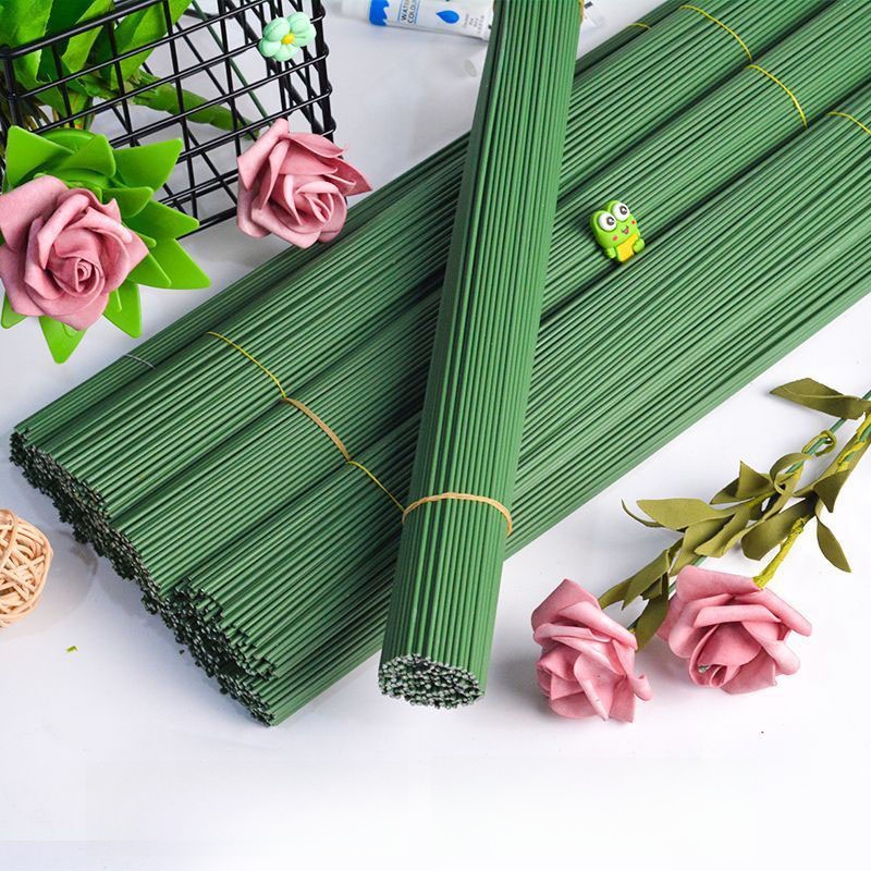 Green Plastic Coated No. 2 Plastic Handmade Stocking Flower